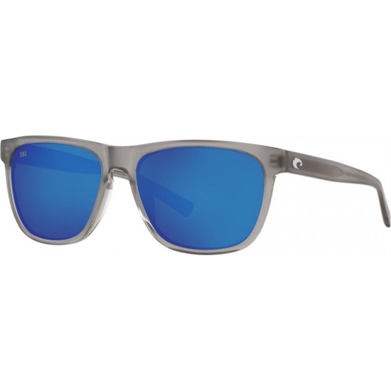 Costa Sunglasses Apalach Matte Gray Crystal Frame Blue Lens