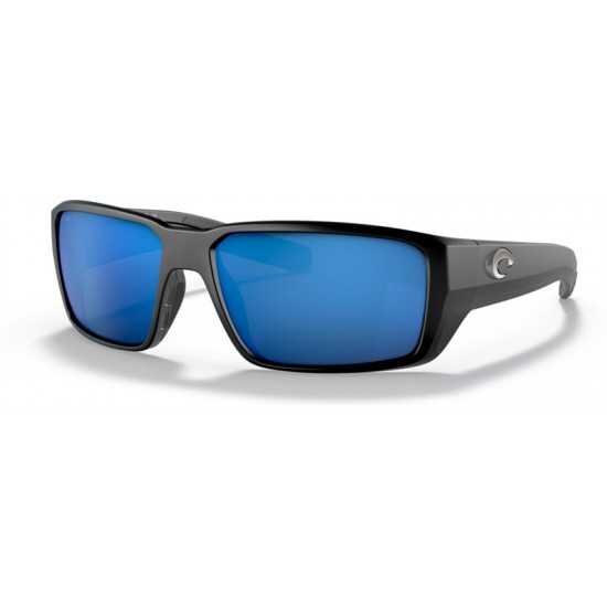 Costa Sunglasses Fantail PRO Matte Black Frame Blue Lens